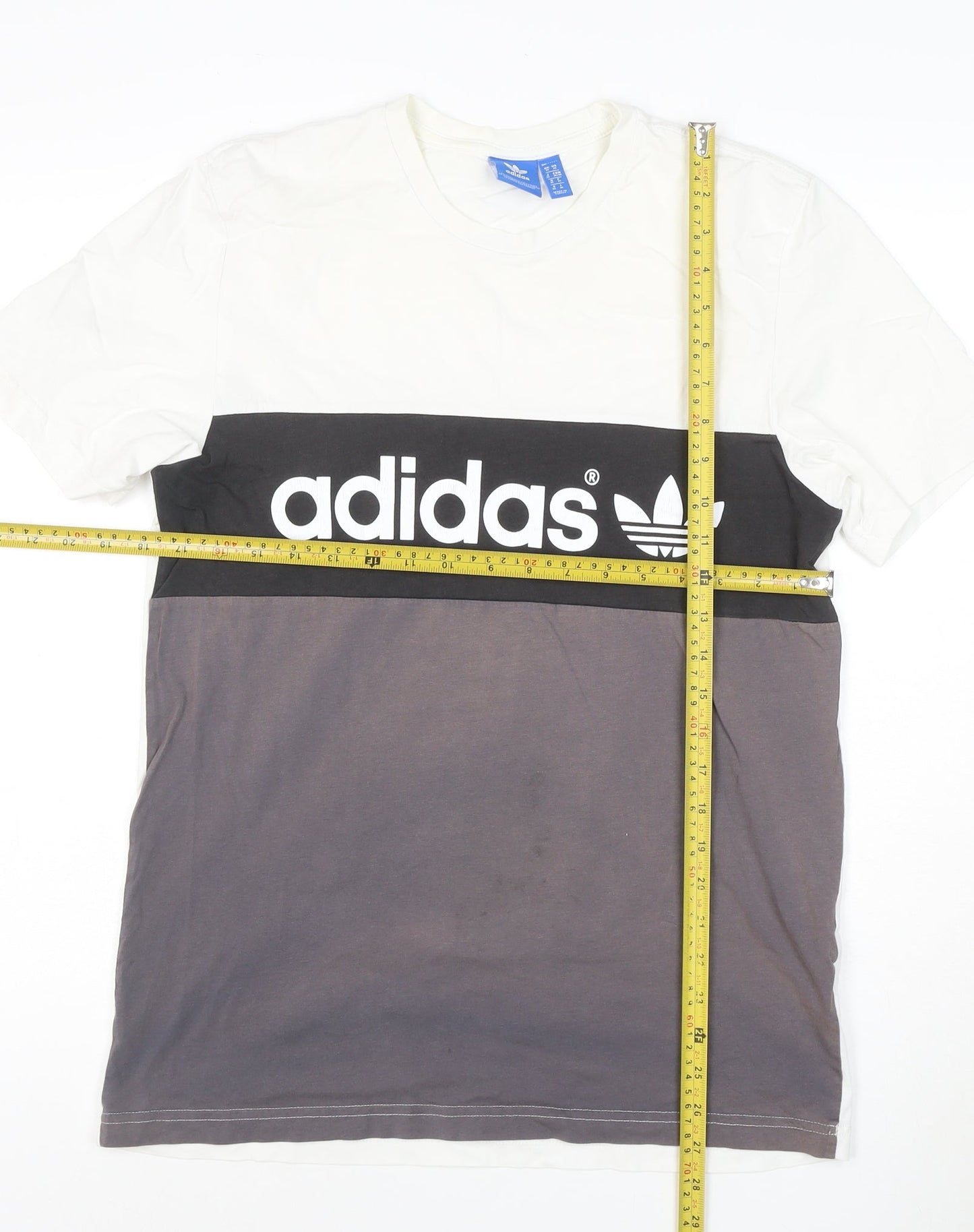 Adidas Men's Multicoloured Cotton Crew Neck Regular Fit T-Shirt M