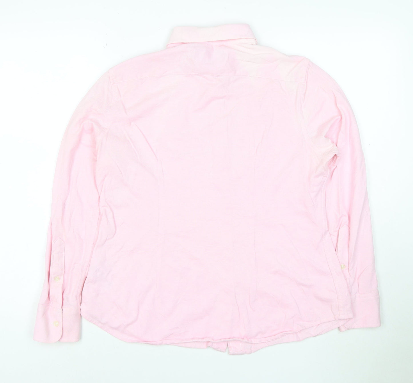 LLOYD'S El Corte Inglés Men's Pink Cotton Long Sleeve Shirt Size 42