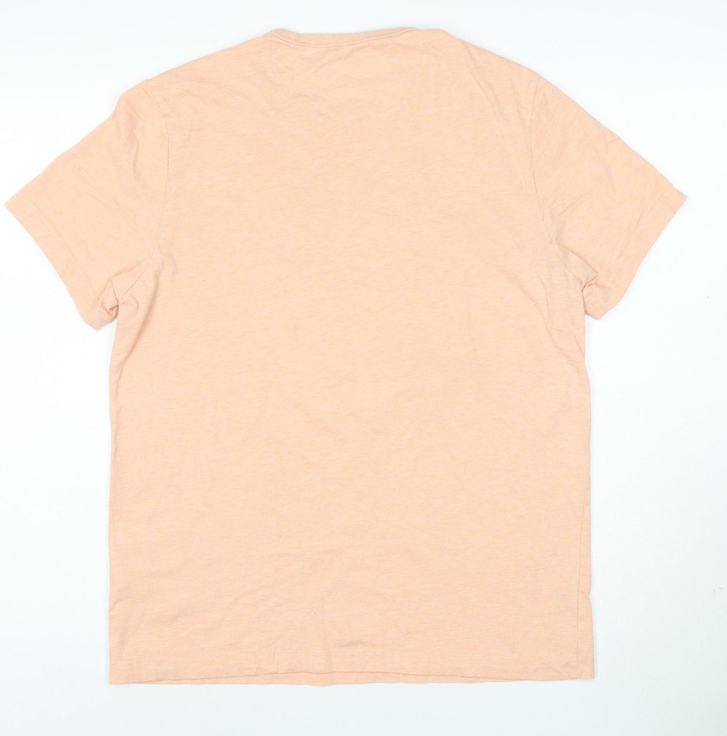 Farah Men’s Beige Cotton Crew Neck Short Sleeve T-Shirt M
