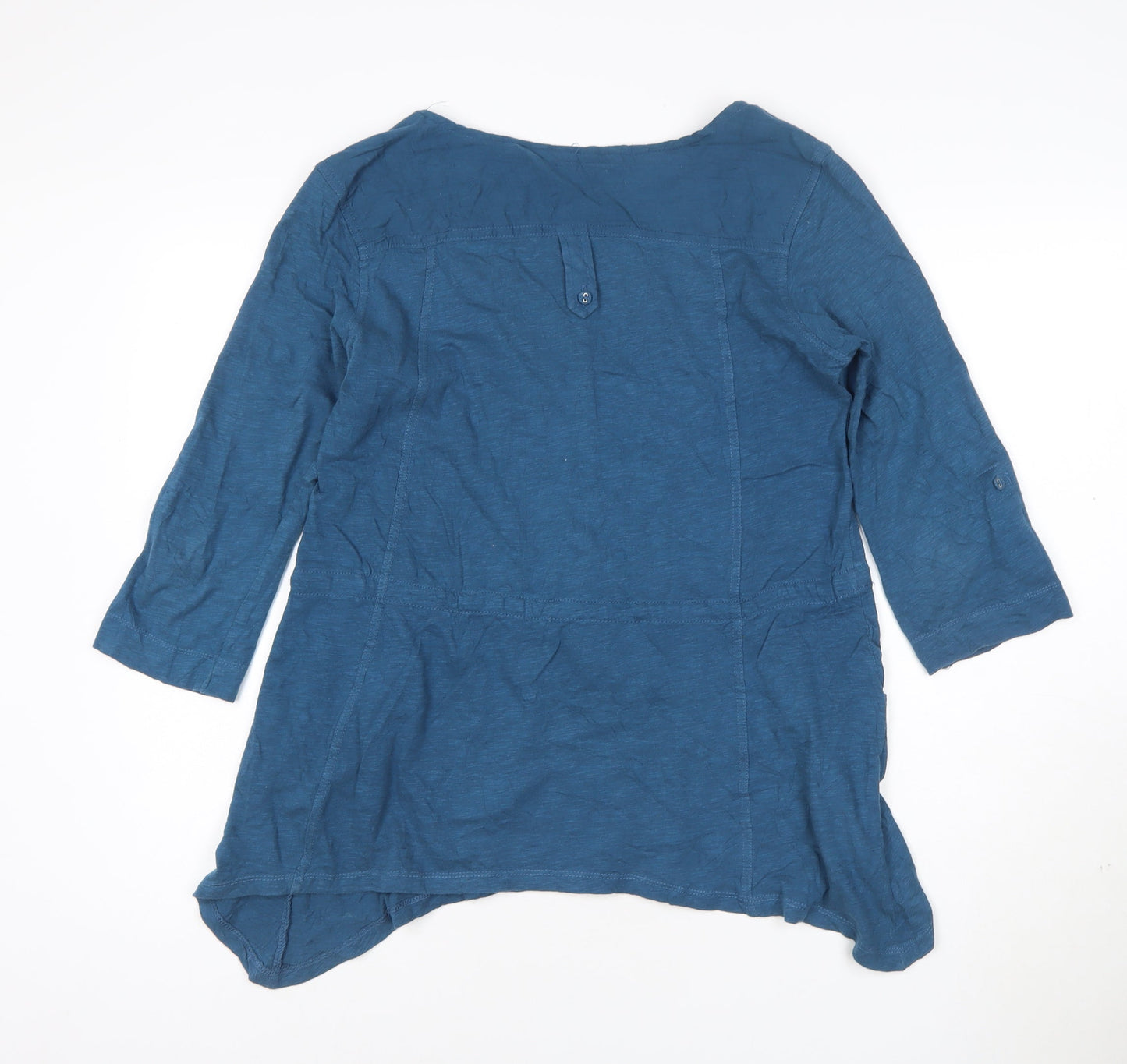 Epilogue Women's Blue Cotton Tunic Blouse Size 14
