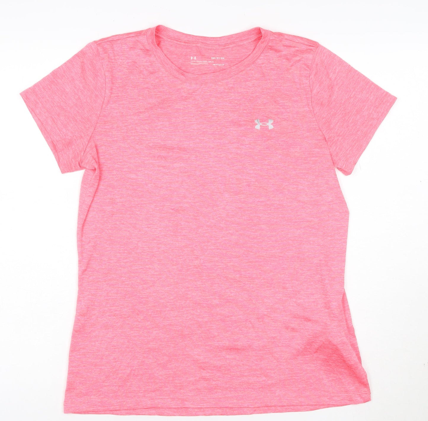 Under Armour Women Pink Loose HeatGear T-Shirt Size S