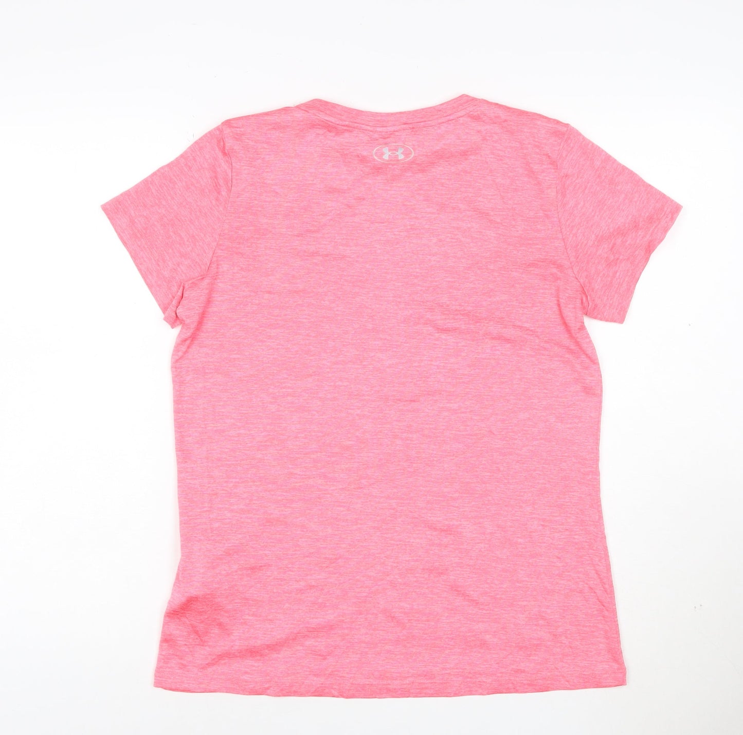 Under Armour Women Pink Loose HeatGear T-Shirt Size S