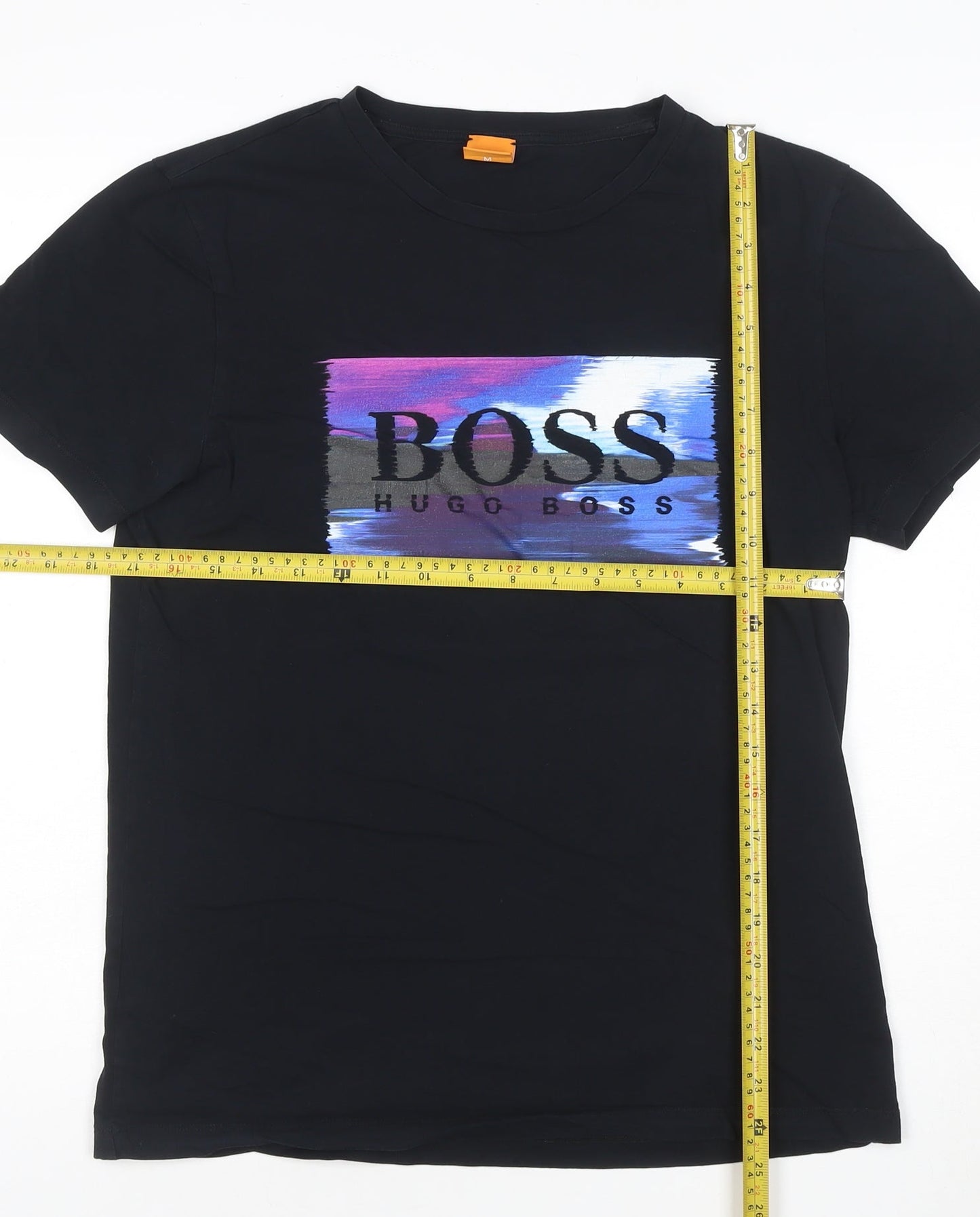Hugo Boss Men's Black Graphic Logo T-Shirt Size M