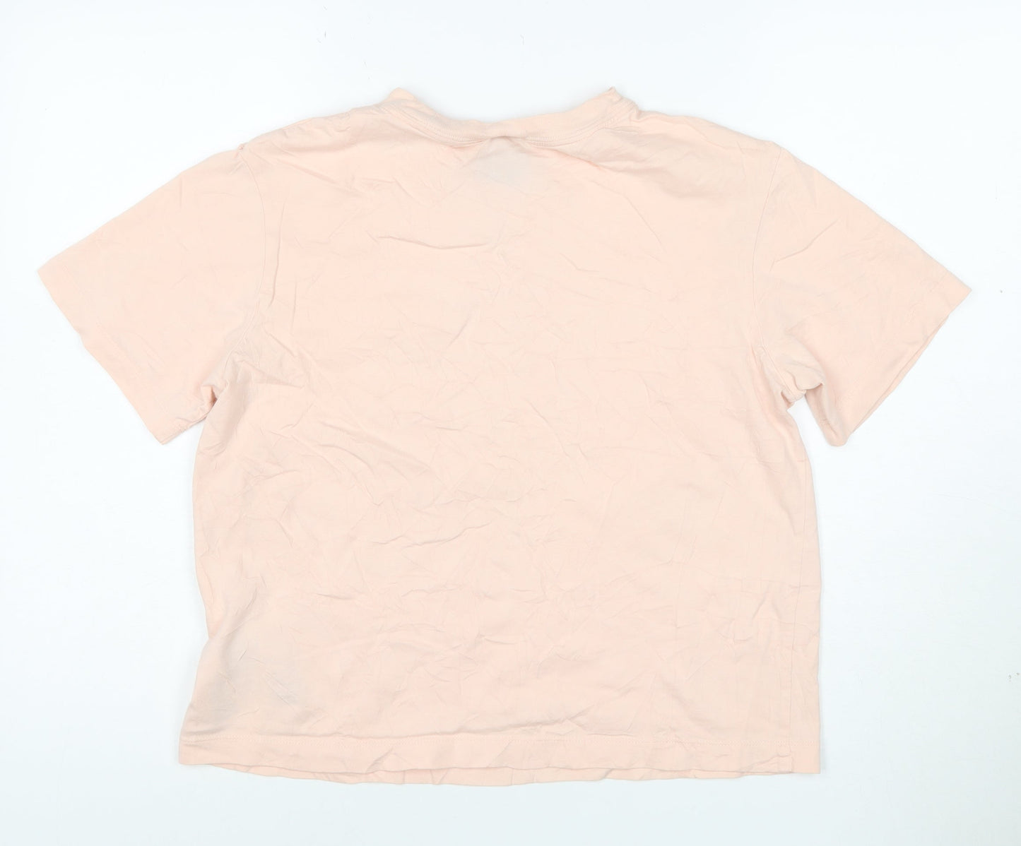 Nike Women's Pink XS Basic Cotton Crew Neck T-Shirt