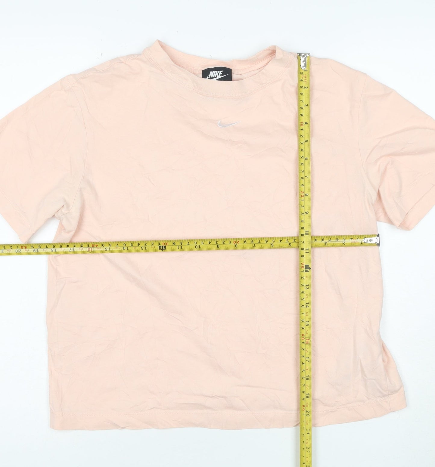 Nike Women's Pink XS Basic Cotton Crew Neck T-Shirt