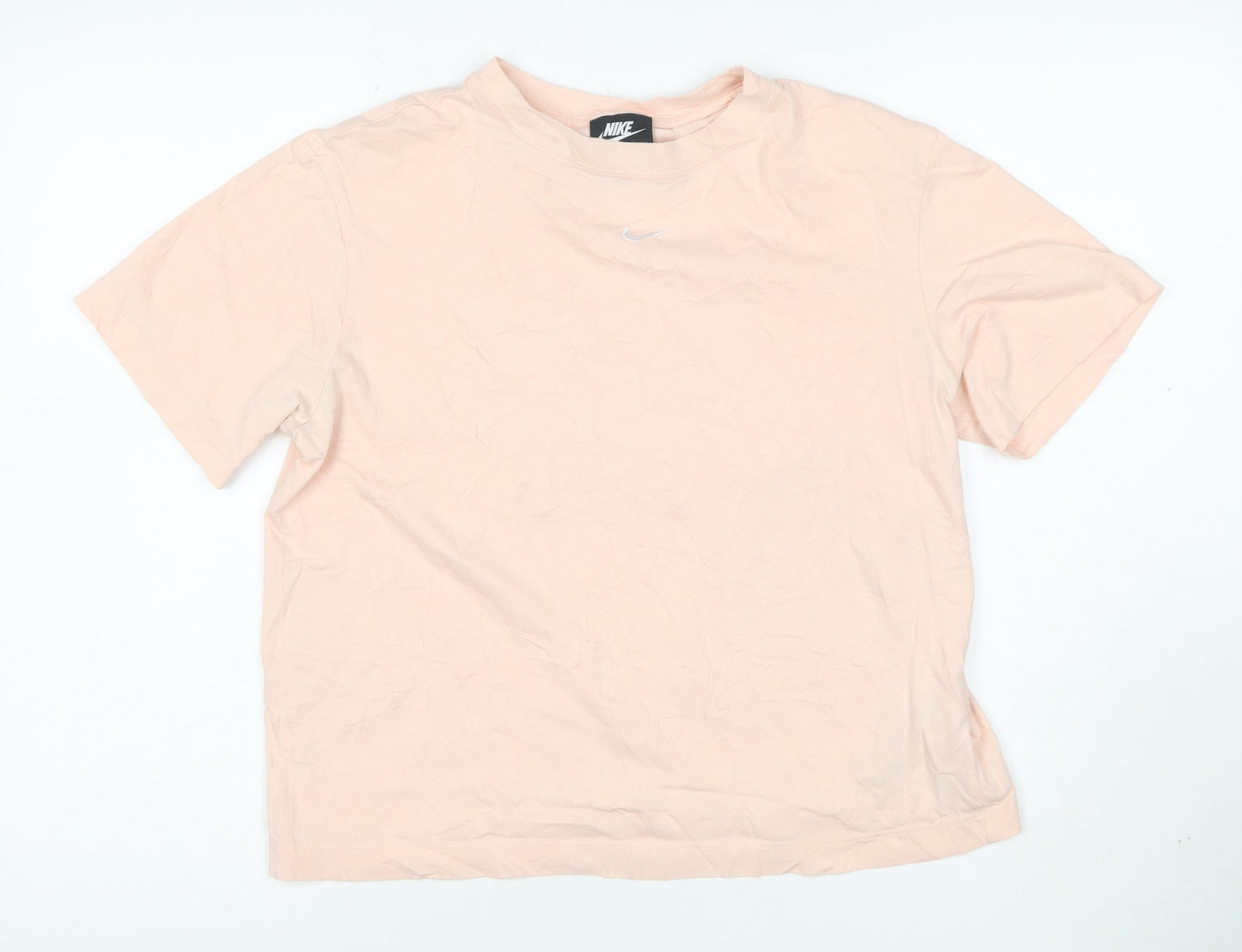 Nike Women's Pink XS Basic Cotton Crew Neck T-Shirt