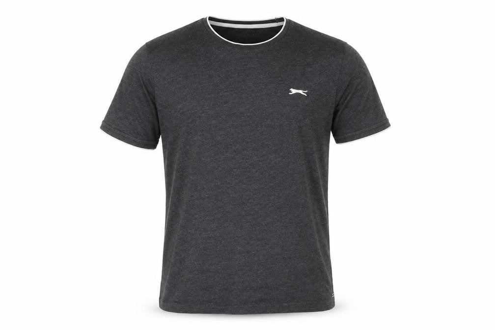 Slazenger Men's Grey Short Sleeve Crew Neck T-Shirt Size M