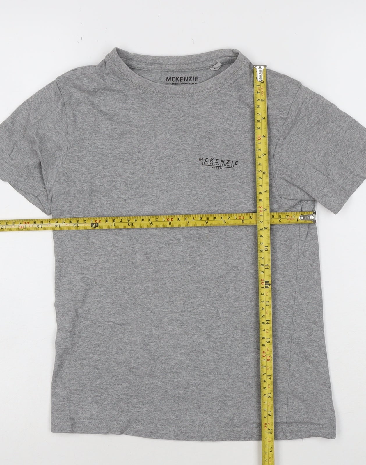 McKenzie Girls Grey Short Sleeve Crew Neck Cotton T-Shirt 12-13 Years