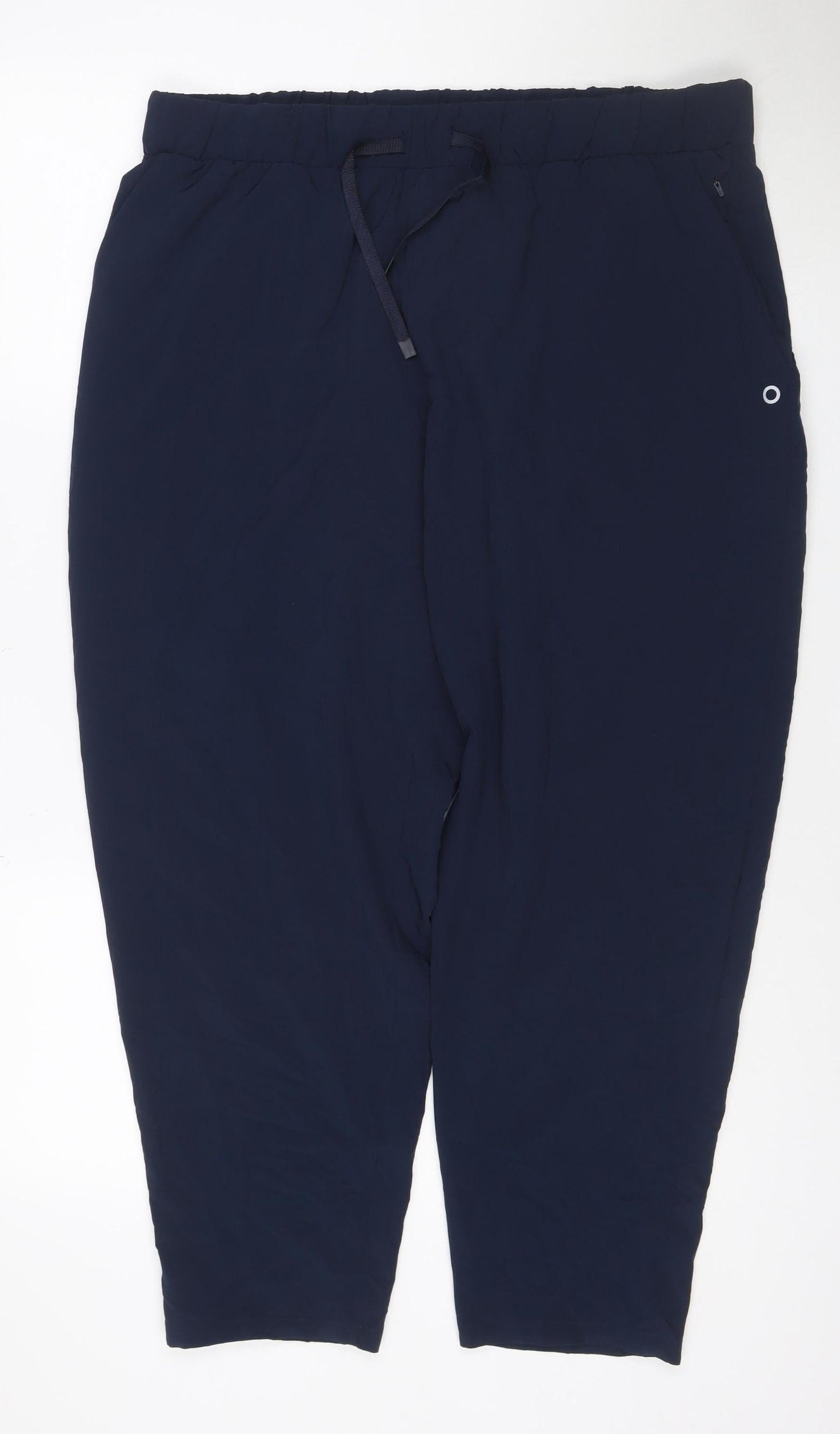 Marks and Spencer Women Blue Size 18 Jogger Trousers Lightweight