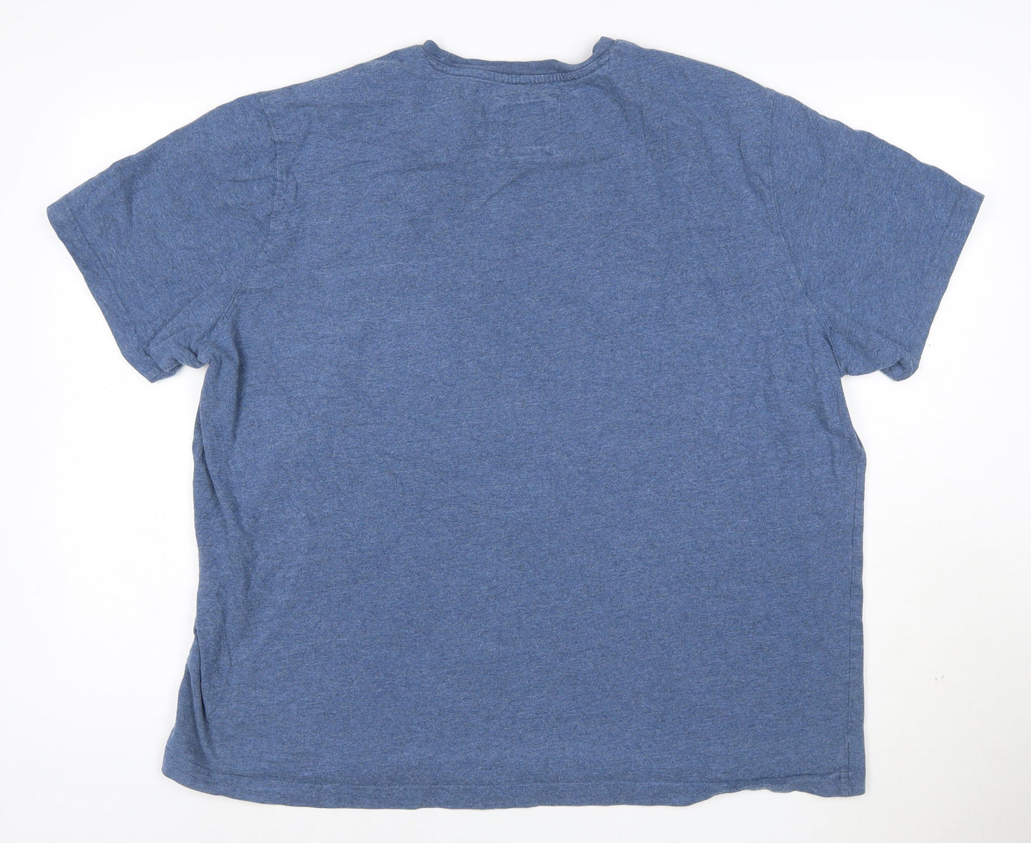 Crew Clothing Company Mens Blue XXL Cotton Short Sleeve T-Shirt