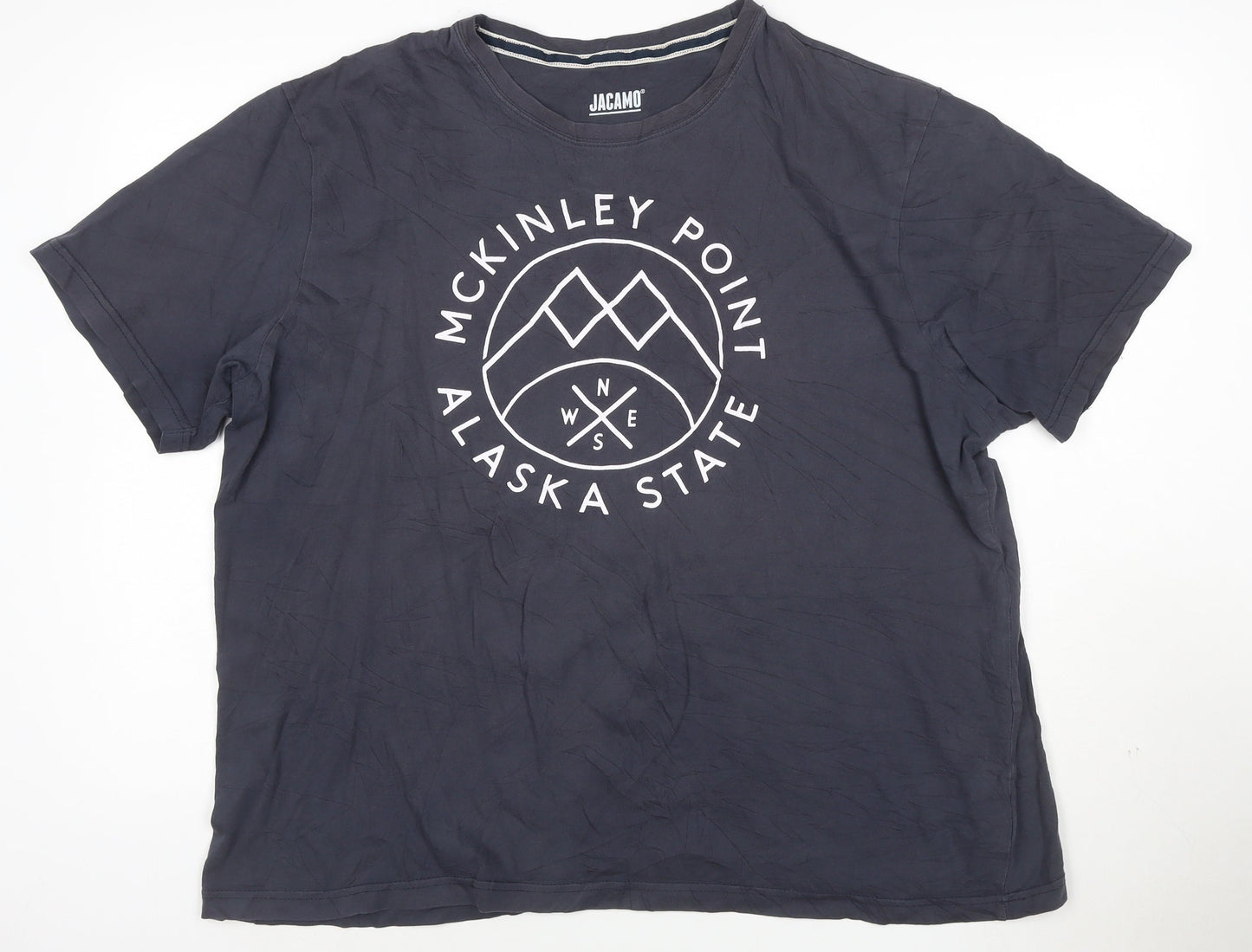 Jacamo Men's Blue McKinley Point Alaska Graphic T-Shirt 1XLT