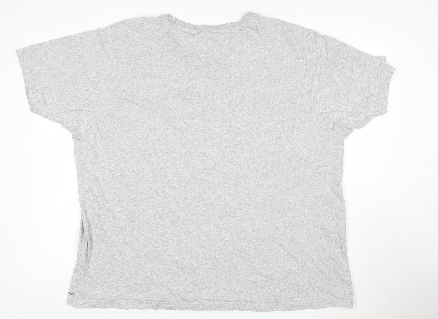 Slazenger Men's Grey 3XL Crew Neck Short Sleeve Cotton T-Shirt