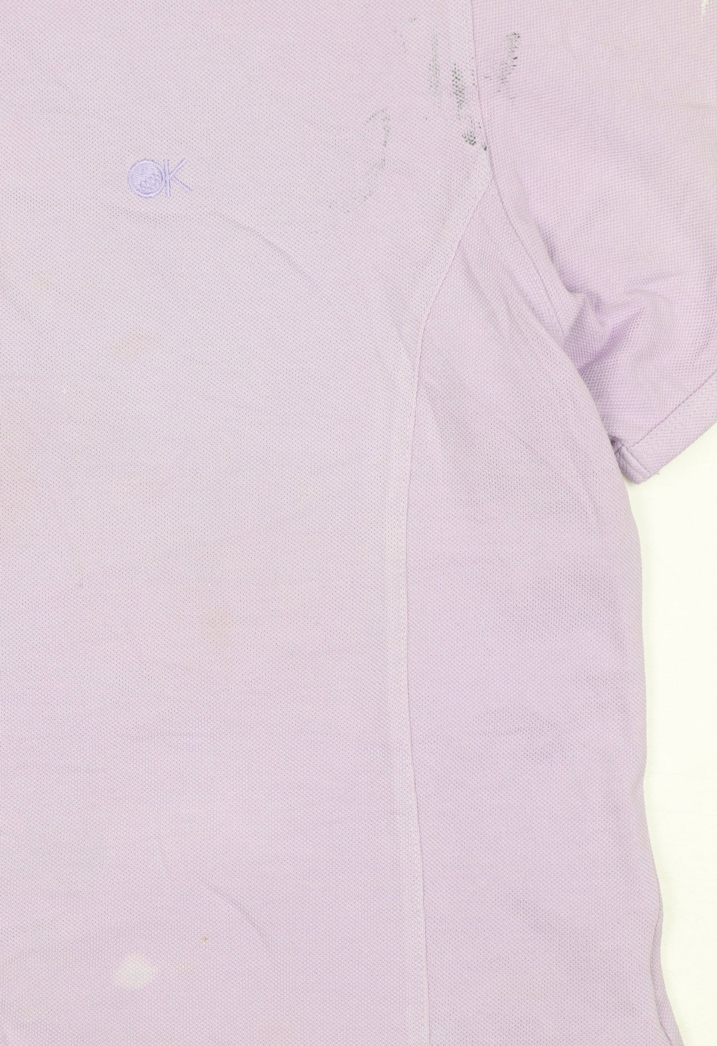 Kyowa Design Women's Purple Collared Short Sleeve Polo L