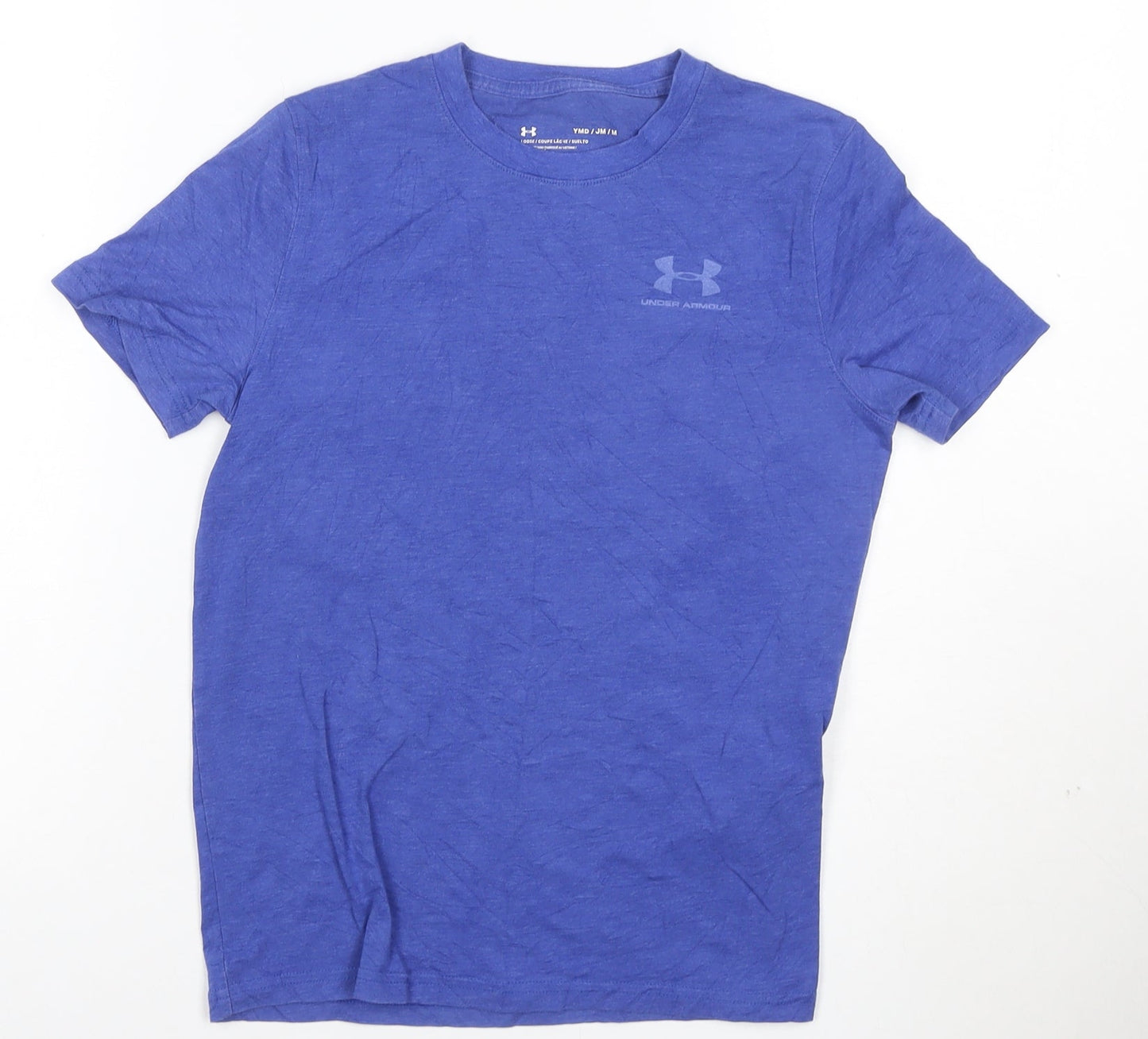 Under Armour Boys Blue M Loose Fit Crew Neck Sports T-Shirt