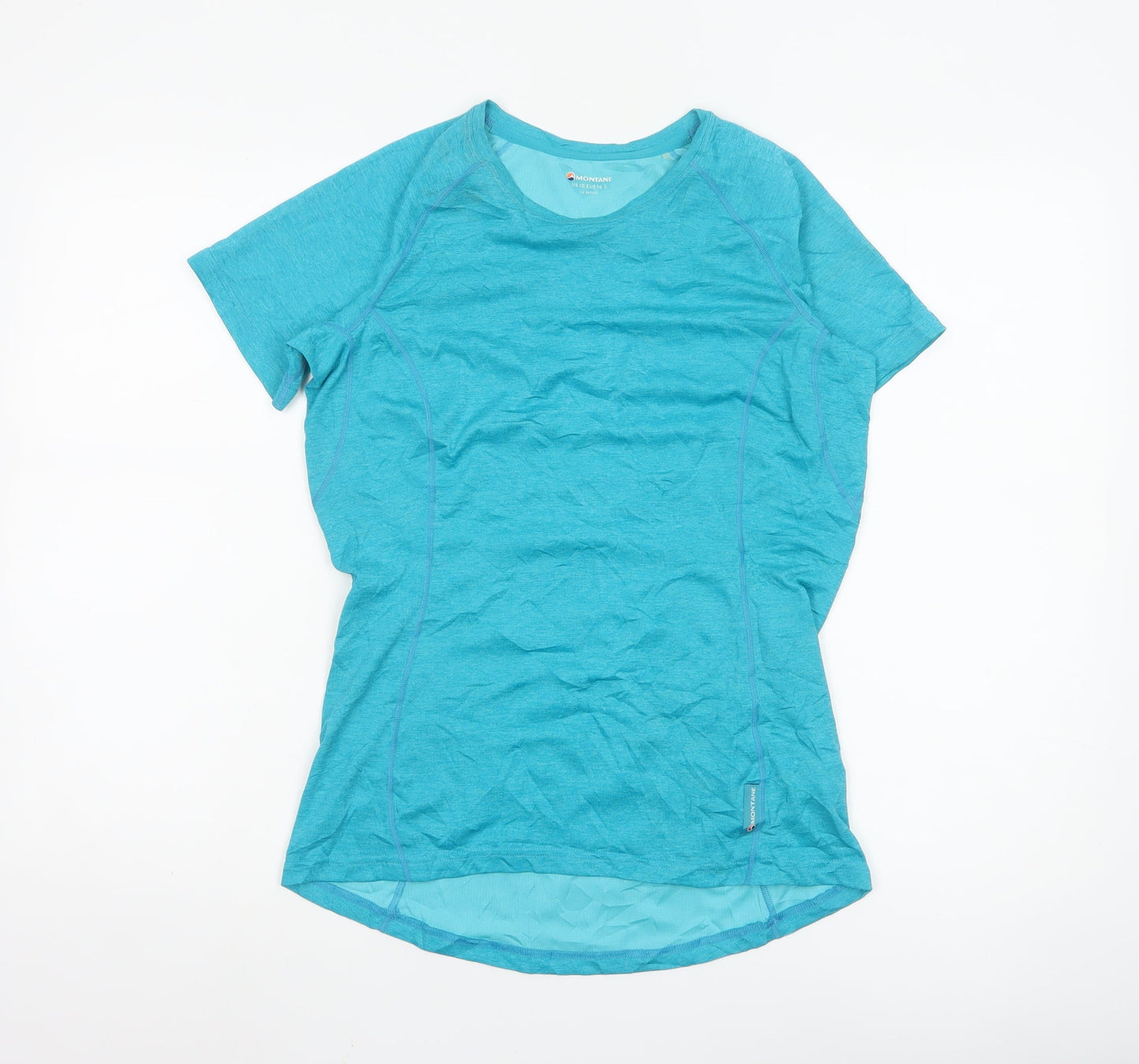 Montane Women Blue Activewear T-Shirt UK10 Lightweight Quick Dry