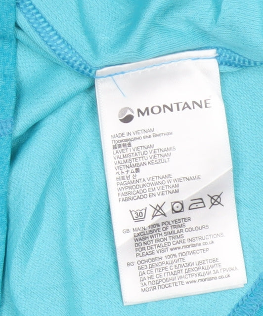 Montane Women Blue Activewear T-Shirt UK10 Lightweight Quick Dry