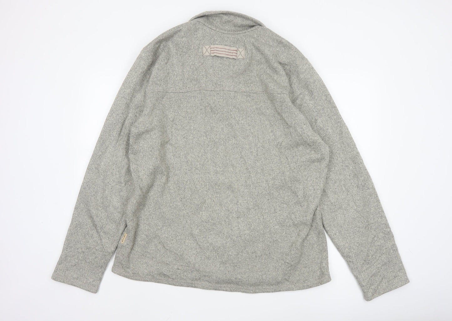 Marks and Spencer North Coast Men's Grey Collared Pullover Jumper L