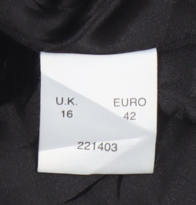 Eastex Womens Black Velvet Wrap Blouse Size 16 Long Sleeve