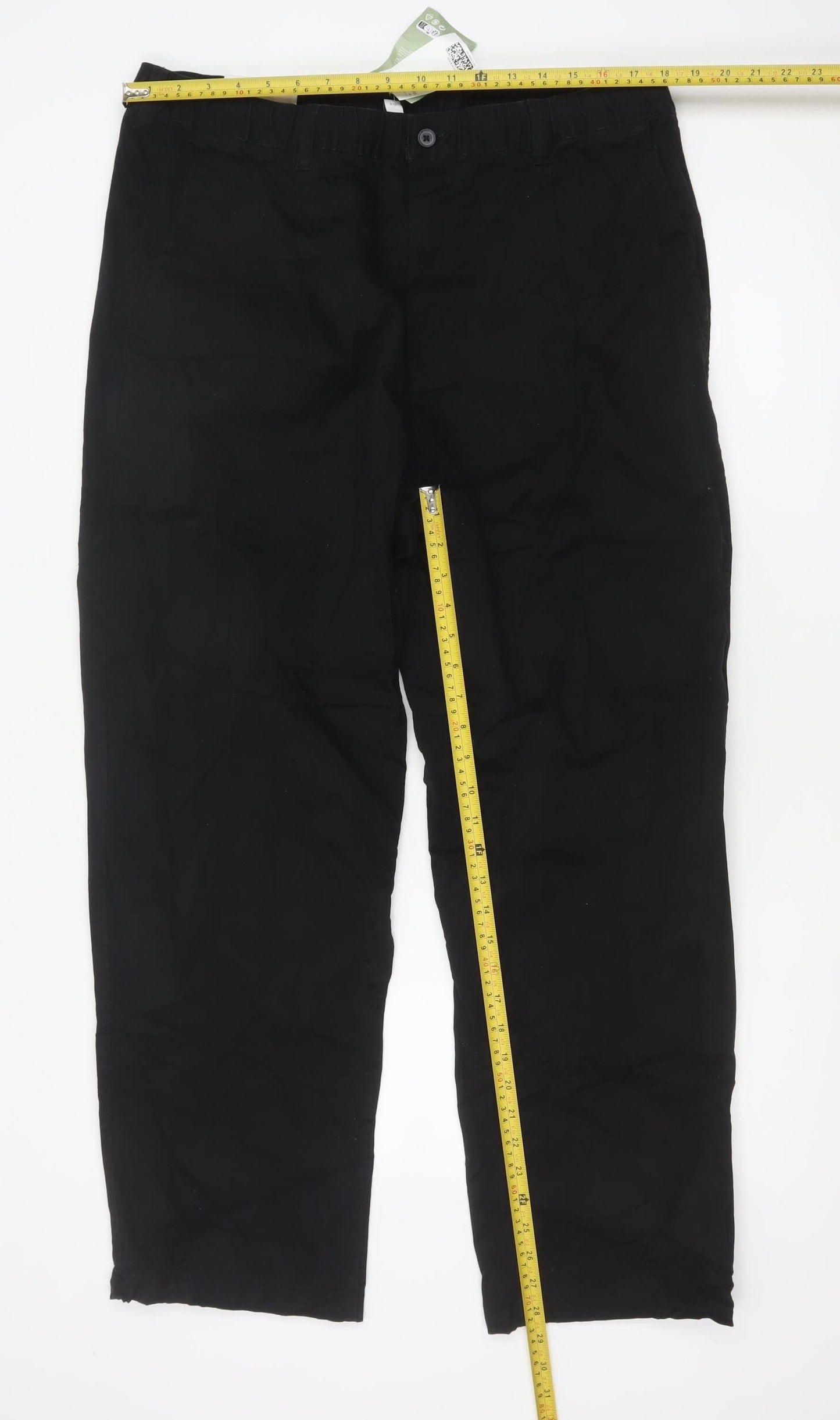 H&M Men’s Black Relaxed Fit Chino Trousers Size L