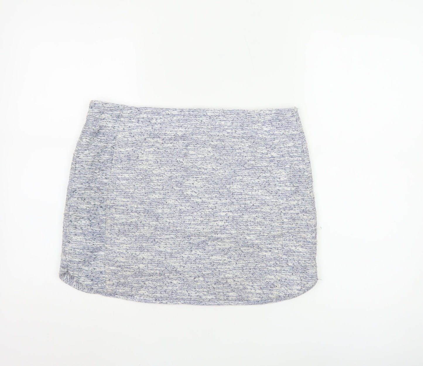 Topshop Women’s Blue Short Pencil Skirt Size 12 Lined Polyester