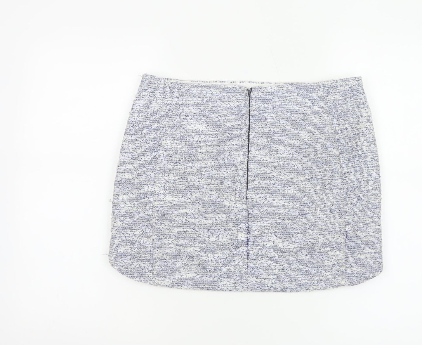 Topshop Women’s Blue Short Pencil Skirt Size 12 Lined Polyester