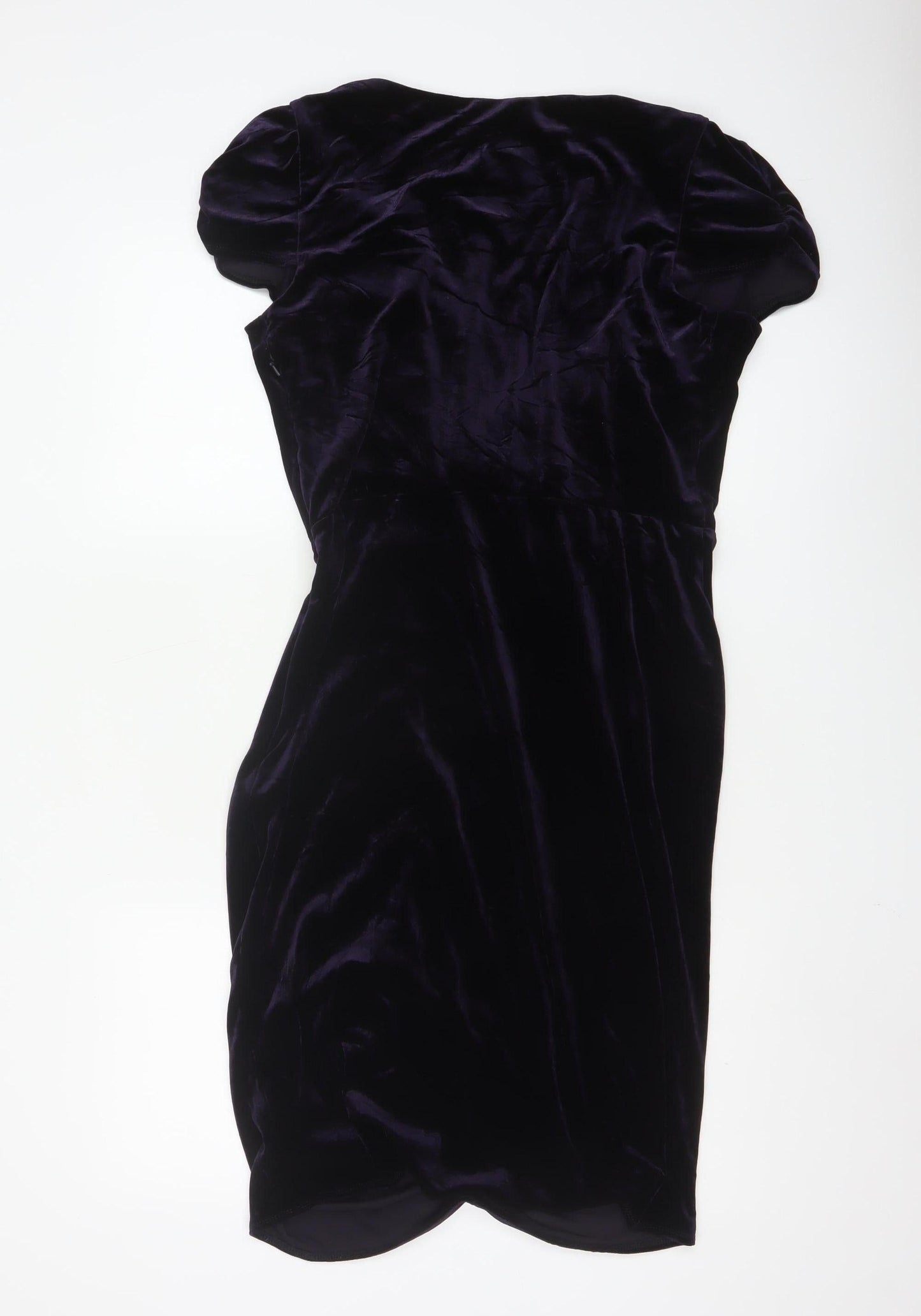 Betty Jackson Black Women’s Purple Velvet Bodycon Dress Size 14