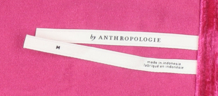 Anthropologie Women's Red Velvet Cowl Neck Camisole Tank Top M