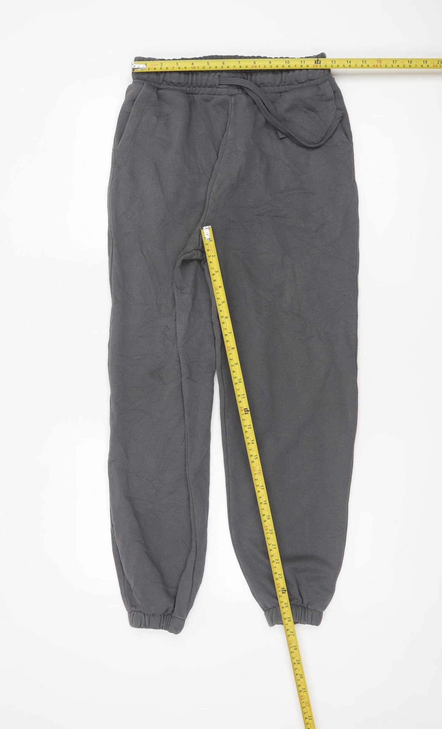 ZARA Women Grey Cotton Blend Jogger Sweatpants Size S