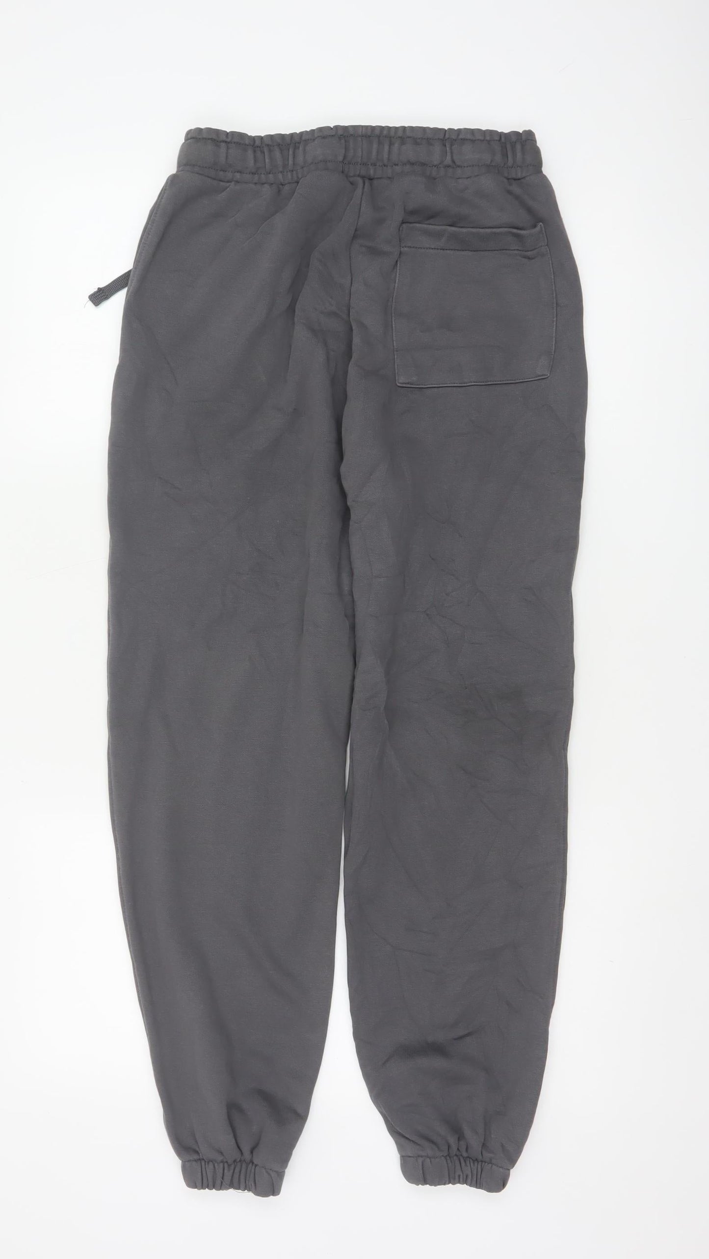 ZARA Women Grey Cotton Blend Jogger Sweatpants Size S