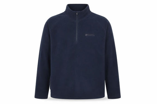 Mountain Warehouse Men Blue Fleece 1/2 Zip Pullover Sweatshirt L