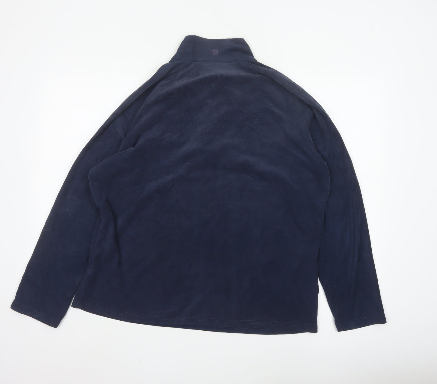 Mountain Warehouse Men Blue Fleece 1/2 Zip Pullover Sweatshirt L