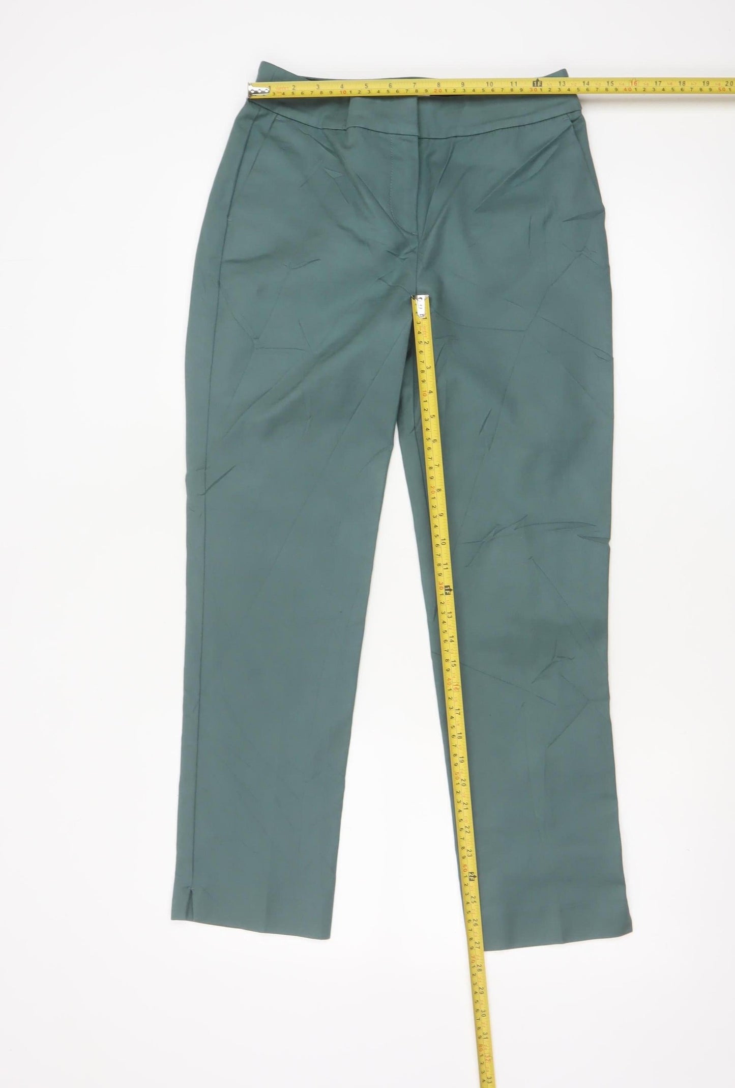 Boden Women's Green Slim Chino Trousers Size 12