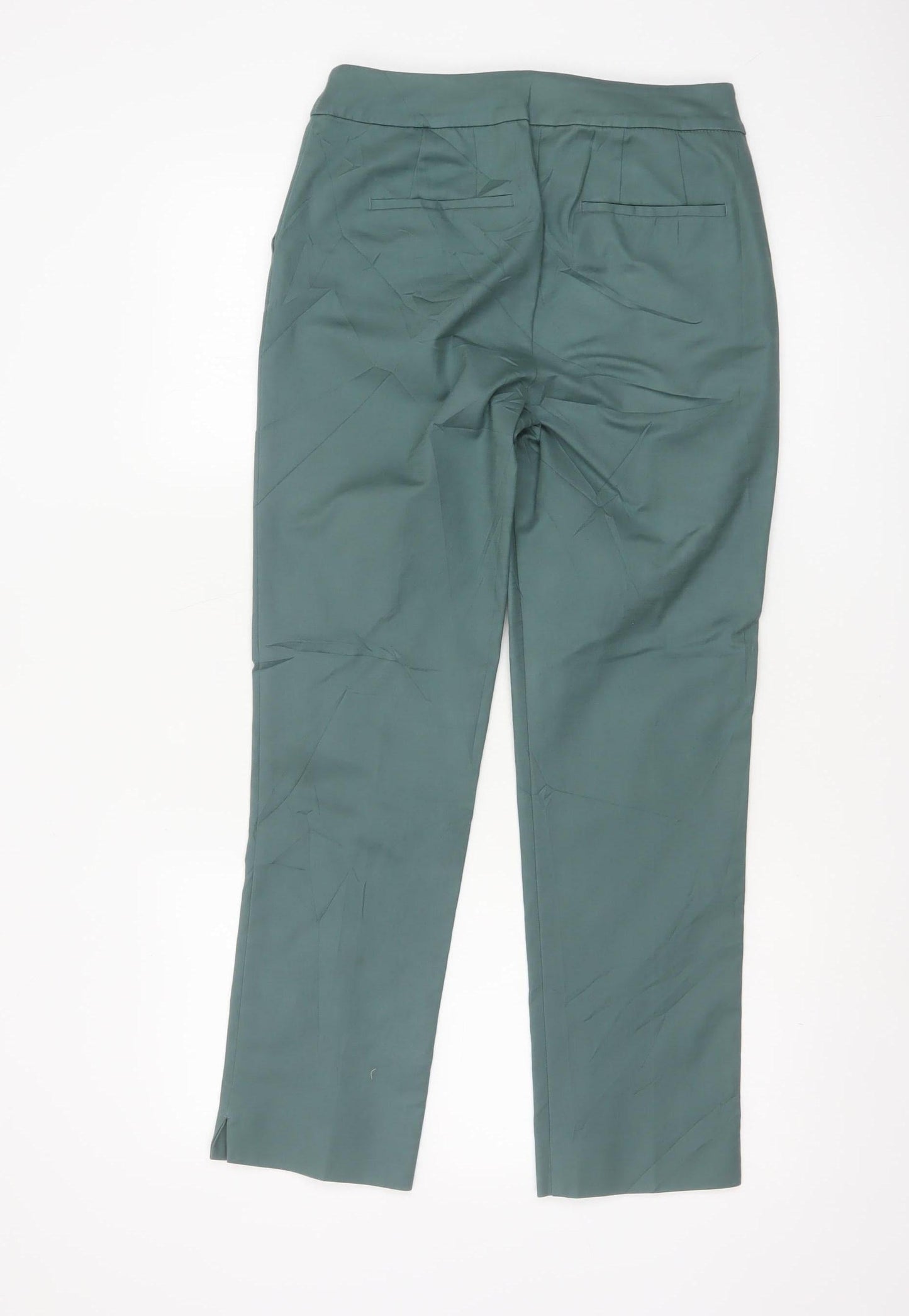 Boden Women's Green Slim Chino Trousers Size 12