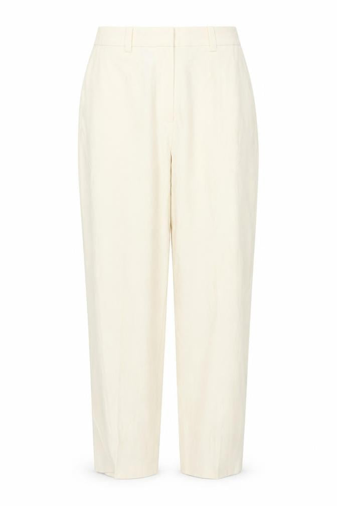 Marks & Spencer Women Ivory Size 12 Short Straight Trousers
