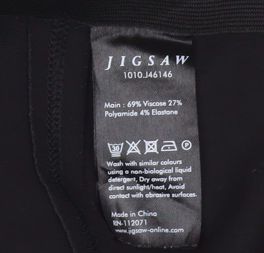 Jigsaw Women's Black Slim Fit Stretch Leggings S