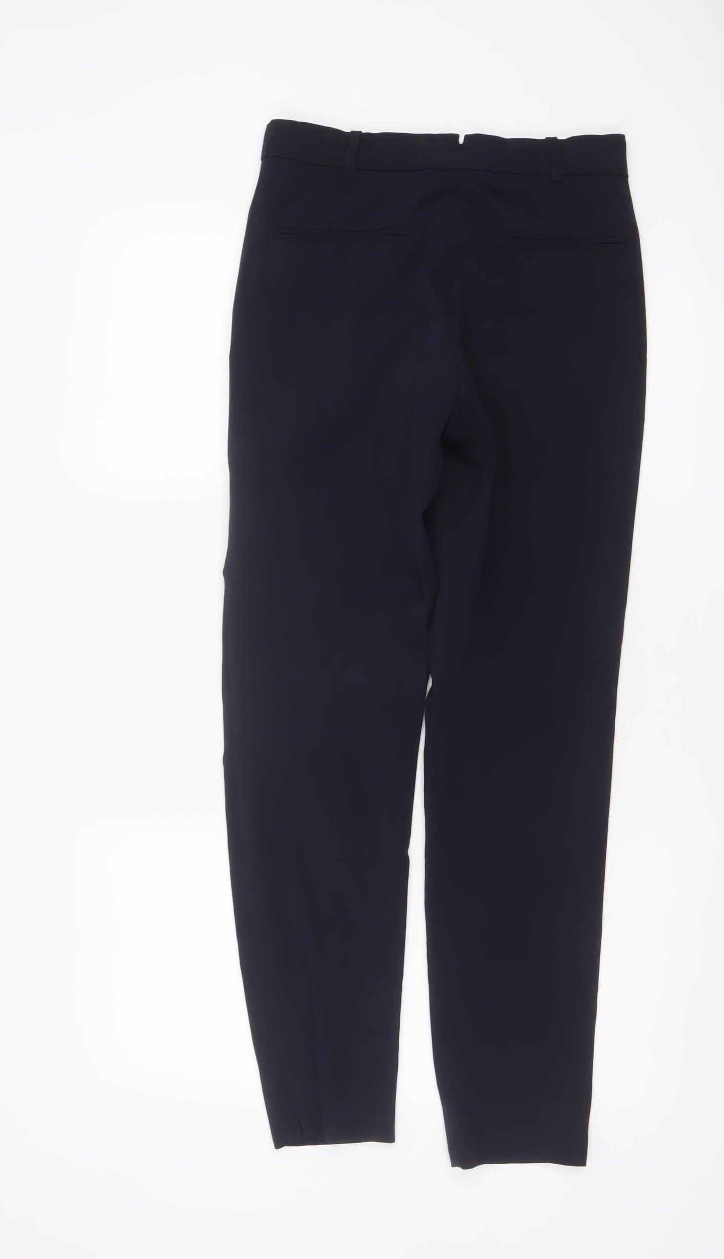 Jigsaw Womens Black Wool Blend Slim Tapered Trousers UK 6