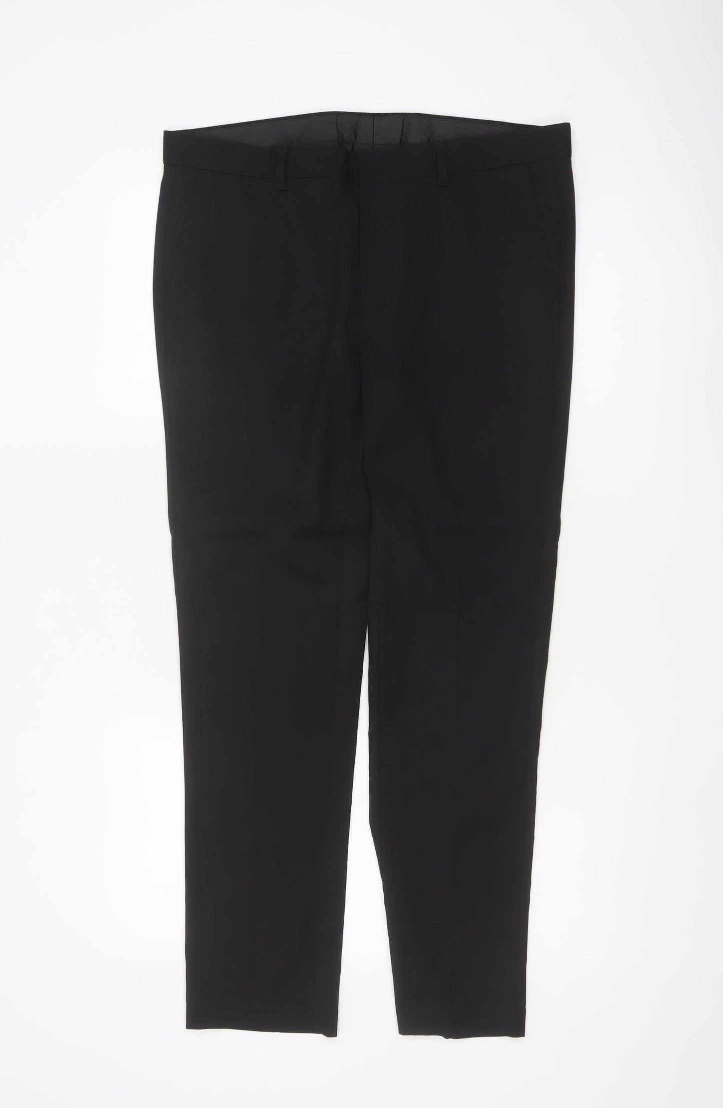 Topman Men's Black Slim Fit Dress Trousers W34 L30