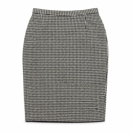 Marks and Spencer Women’s Black Wool Check Pencil Skirt UK 14