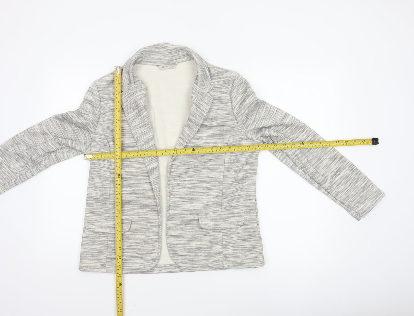 Marks and Spencer Women’s Grey Regular Blazer Size 14