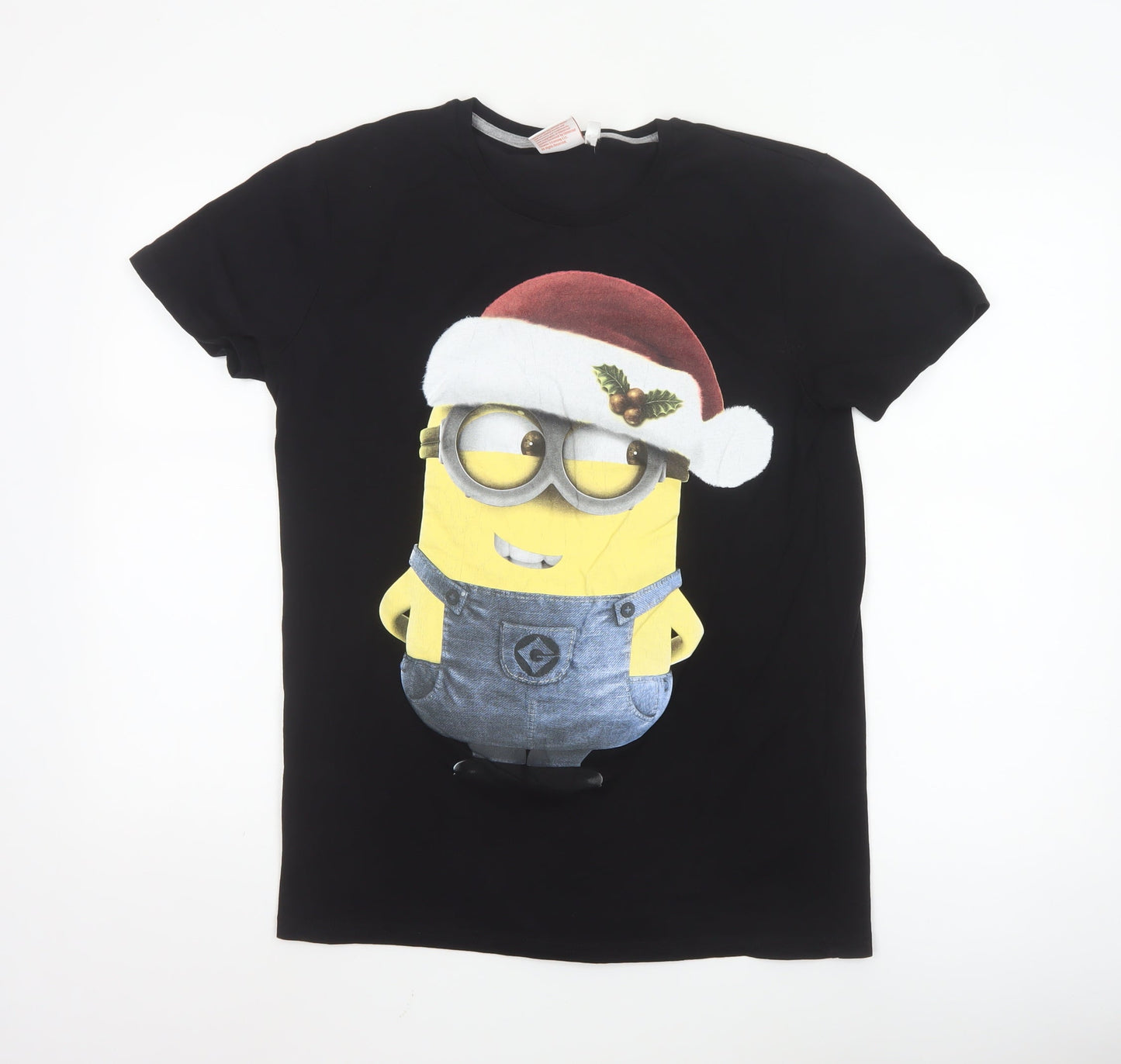 Despicable Me Minions Men's Black Christmas Cotton T-Shirt M