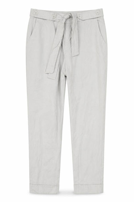 Warehouse Women’s Beige Chino Trousers UK 12 Belted Viscose Blend