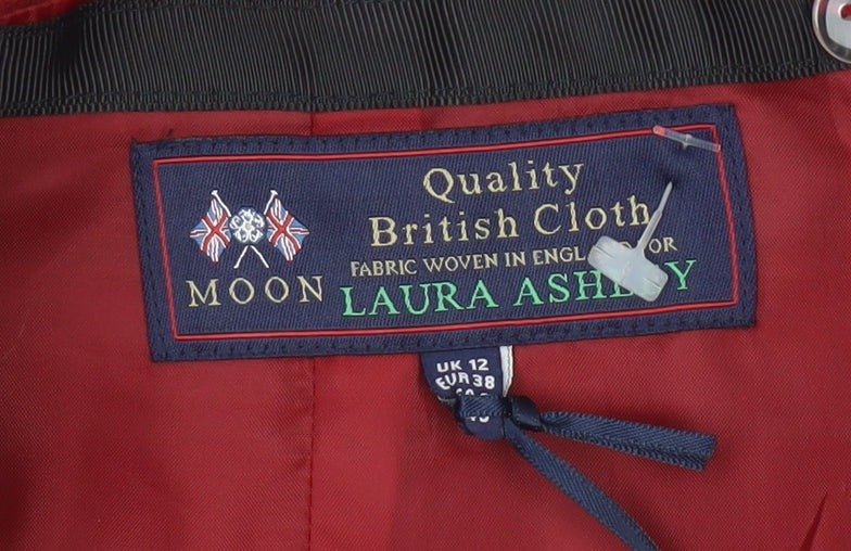 Laura Ashley Women's Red Wool Pencil Skirt UK 12 Knee Length