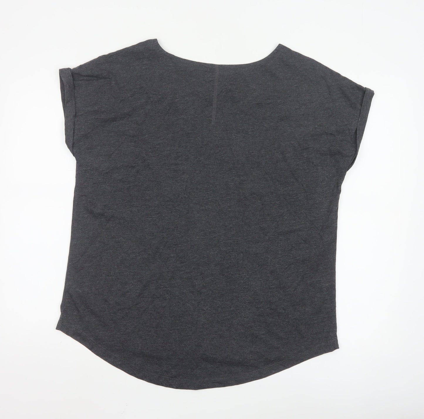 Next Women’s Grey Sequin Star T-Shirt Size 16 Casual Top