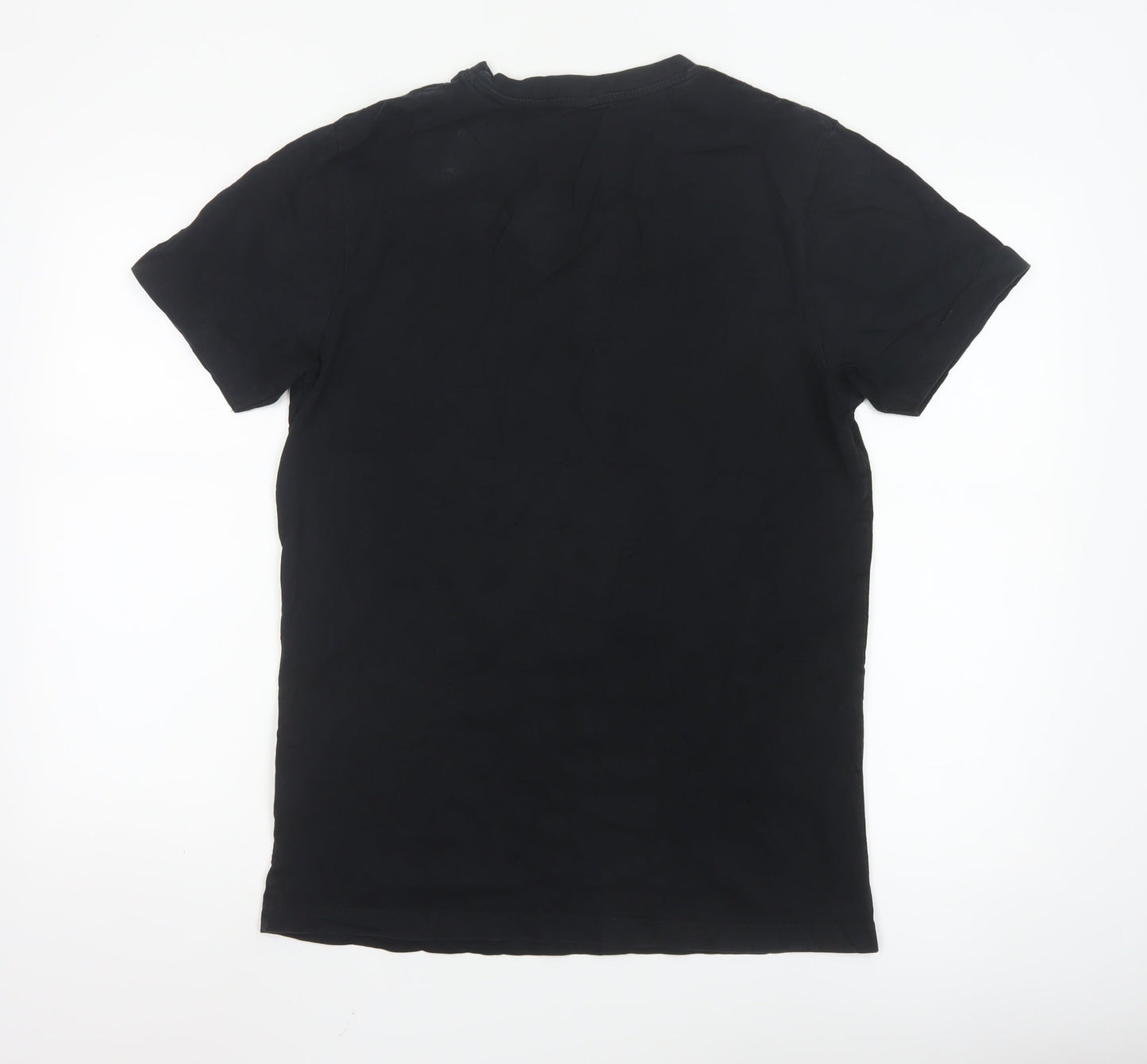 Mister Tee Men's Black Graphic Crew Neck Short Sleeve T-Shirt Size M