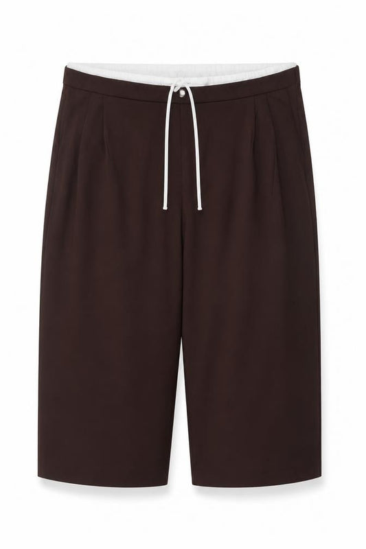 Marks and Spencer Women Brown Cropped Wide-Leg Trousers Size 24