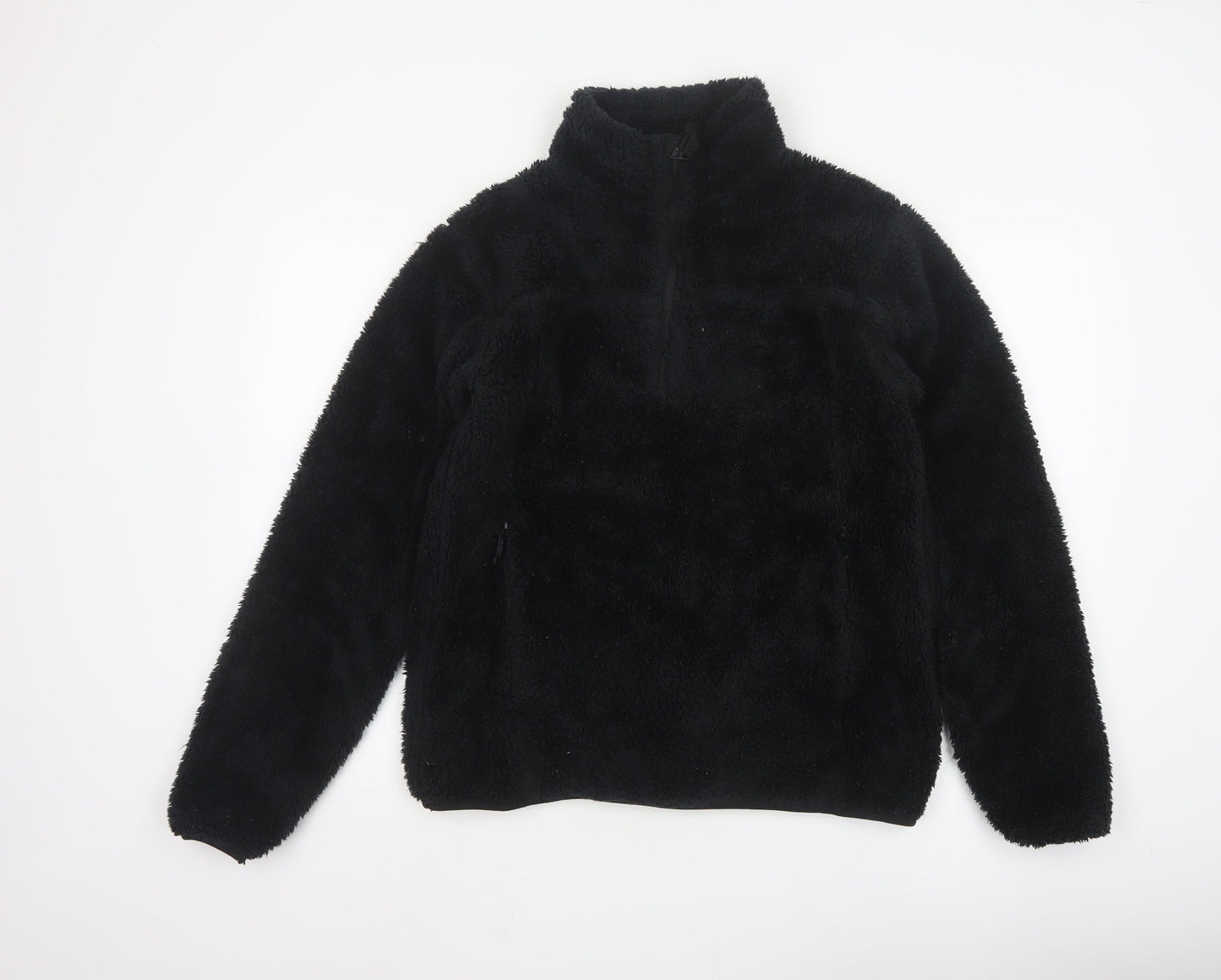 Mountain Warehouse Women Black Small Fleece Pullover Sweatshirt