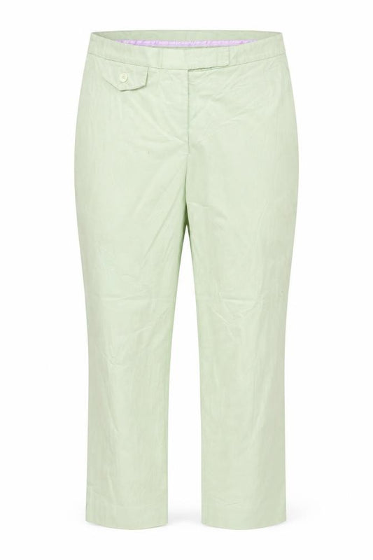 Boden Women Green Chino Trousers Size 16 Cotton Blend Stretch