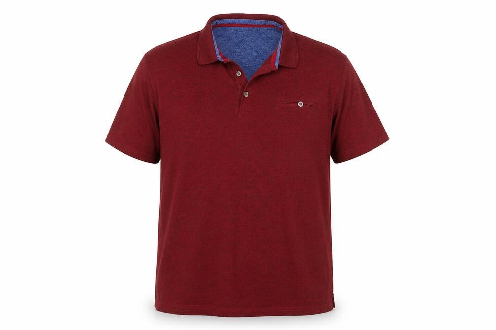 Easy Men’s Red Short Sleeve Polo Shirt XXL Cotton Blend Classic Fit