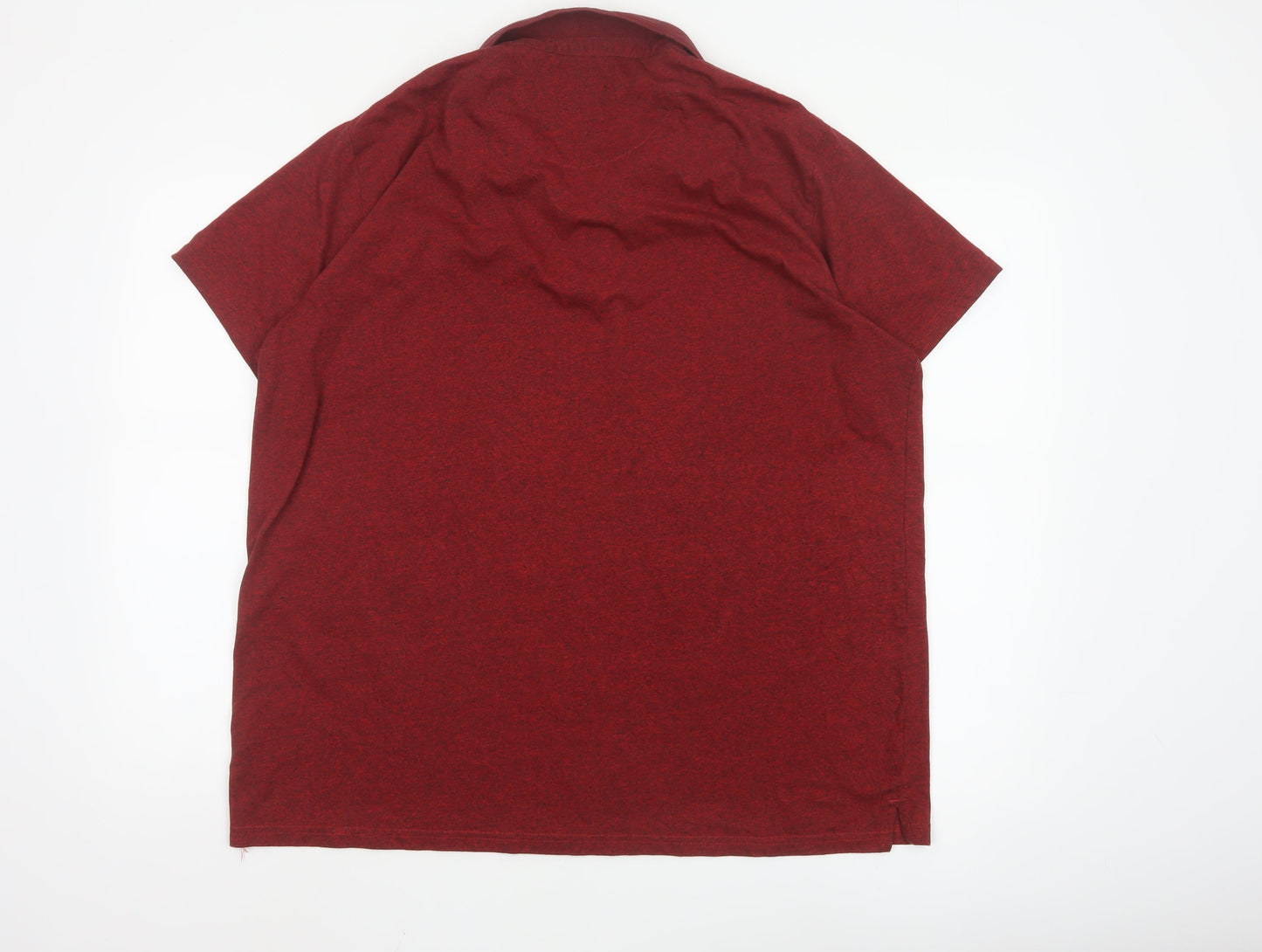 Easy Men’s Red Short Sleeve Polo Shirt XXL Cotton Blend Classic Fit