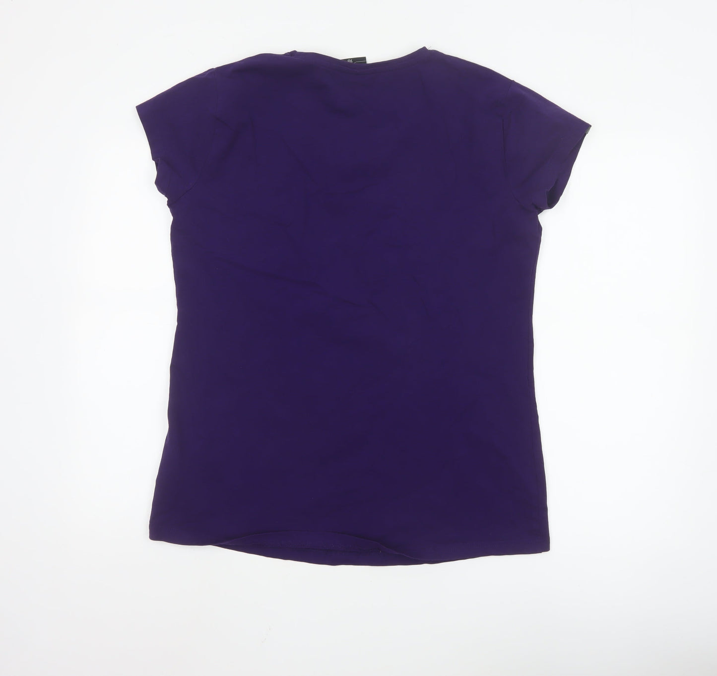 Karrimor Women’s Purple V-Neck Graphic Cotton T-Shirt Size 18